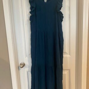 Universal thread dress deep teal color size Xxl maxi length